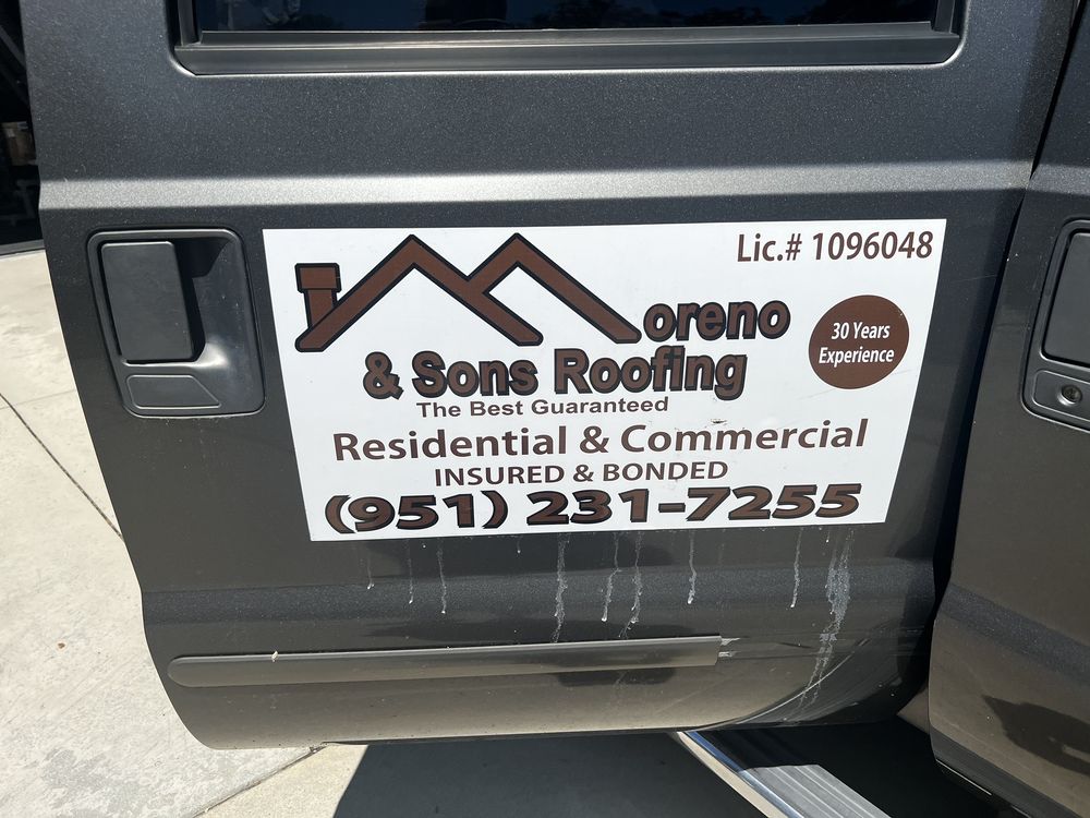 Slide of Moreno & Son's Roofing