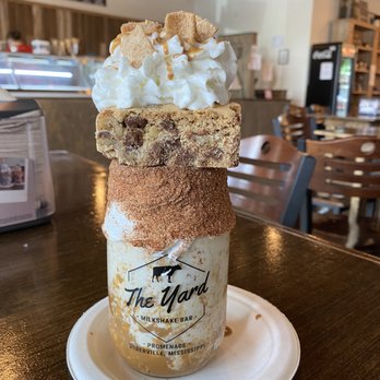 The Yard Milkshake Bar - Cookie butter me up! Topped with a blondie - Desserts Near Me - Hattiesburg, Mississippi The Yard Milkshake Bar - Cookie butter me up! Topped with a blondie - Desserts Near Me - Hattiesburg, Mississippi