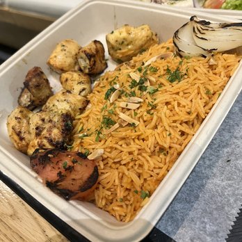 Crave Kabob - a meal in a styrofoam container - Mediterranean Near Me - Chicago, Illinois