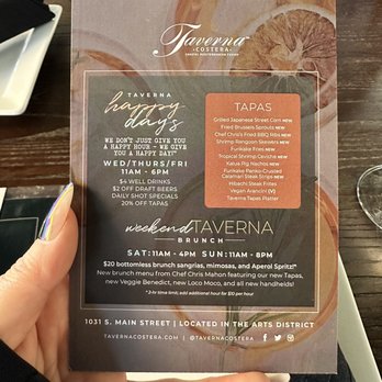 Taverna Costera - New brunch menu! - Asian Fusion Near Me - Las Vegas, Nevada Taverna Costera - New brunch menu! - Asian Fusion Near Me - Las Vegas, Nevada