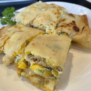 Uncle Lu - Egg Pancake with Corn ($8.50): great for small appetites! - Taiwanese Near Me - Richmond, British Columbia Uncle Lu - Egg Pancake with Corn ($8.50): great for small appetites! - Taiwanese Near Me - Richmond, British Columbia