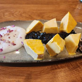 Kama - Wicker Park - Khulfi with coconut foam and blueberry chutney - Indian Near Me - Chicago, Illinois Kama - Wicker Park - Khulfi with coconut foam and blueberry chutney - Indian Near Me - Chicago, Illinois