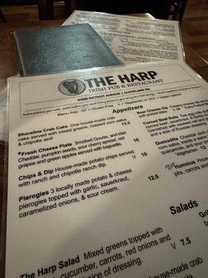 Menu photo 1 The Harp Cleveland, OH Menu photo 1 The Harp Cleveland, OH