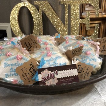 Sally's Handcrafted Confections - She even bagged the cookies for me and put the color ribbon to match theme! - Desserts Near Me Sally's Handcrafted Confections - She even bagged the cookies for me and put the color ribbon to match theme! - Desserts Near Me