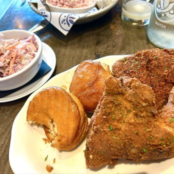 Southerleigh Haute South - Fried chicken and biscuits with coleslaw - Southern Near Me - San Antonio, Texas Southerleigh Haute South - Fried chicken and biscuits with coleslaw - Southern Near Me - San Antonio, Texas