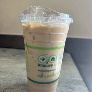 in house coffee - Caramel Iced Latte - Coffee & Tea Near Me - San Dimas, California