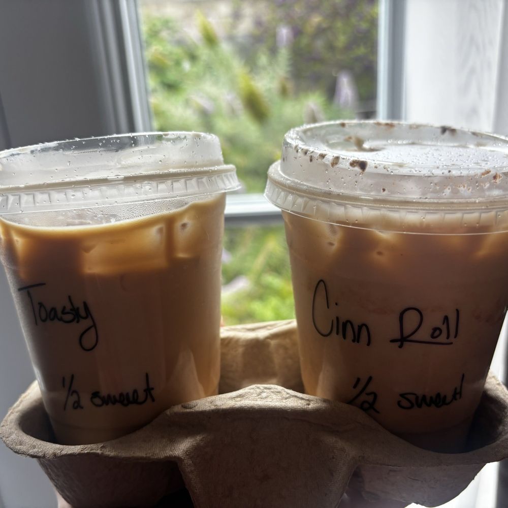 Lemon Grove Coffee - Toasty Ghosty and Cinnamon Roll iced latte - Coffee & Tea Near Me - Lemon Grove, California