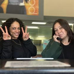 LA Fitness - Taylor and Jessica working hard in the front desk