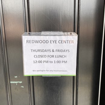 Redwood Eye Center - Closed for lunch! Lol. - Optometrists Near Me - Vallejo, California Redwood Eye Center - Closed for lunch! Lol. - Optometrists Near Me - Vallejo, California