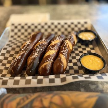 Local Craft Kitchen + Bar - Pretzels were great. The dips... lacking. The mustard was sweeeeet af. The queso had no flavor. Only melty texture - Bars Near Me - Pittsburgh, Pennsylvania Local Craft Kitchen + Bar - Pretzels were great. The dips... lacking. The mustard was sweeeeet af. The queso had no flavor. Only melty texture - Bars Near Me - Pittsburgh, Pennsylvania