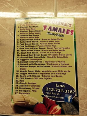 Menu photo 8 Yvolina's Tamales Chicago, IL