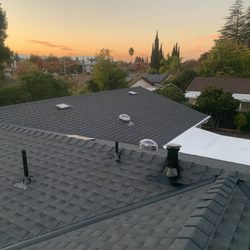 California Roof Technicians - GAF HDZ RS shingles with white T.P.O flat portion