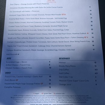 Camper - Brunch menu - New American Near Me - Menlo Park, California Camper - Brunch menu - New American Near Me - Menlo Park, California