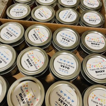 Better Together Sweets - The mini pudding jars were labeled with personalized stickers that made them the perfect memorabilia for the event. - Desserts Near Me