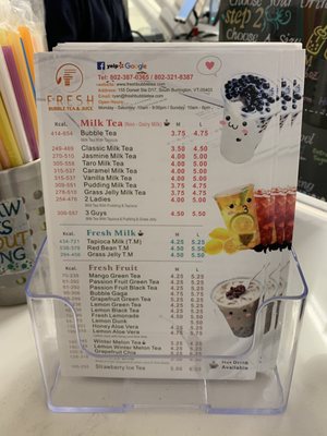 Menu photo 6 Fresh Bubble Tea & Juice South Burlington, VT Menu photo 6 Fresh Bubble Tea & Juice South Burlington, VT