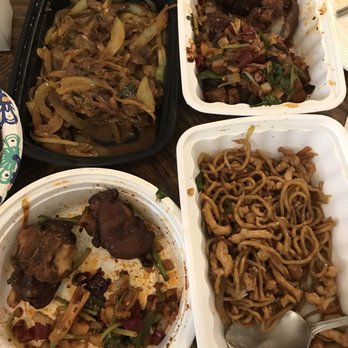 Peter Chang - Generous portions with plenty left over for next day. Mongolian Beef, chicken Lo Mein, Shan City Pig Feet - Szechuan Near Me - Stamford, Connecticut