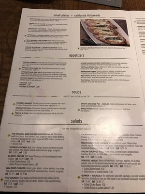 Menu photo 4 California Pizza Kitchen Long Beach, CA