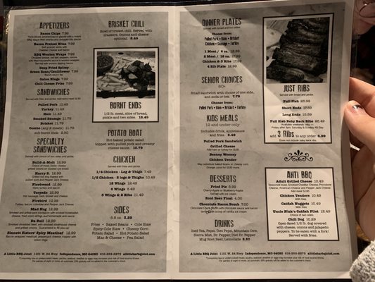 Menu photo 2 A Little BBQ Joint Independence, MO