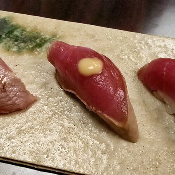 Shiro's - Table Omakse 2rd Course (missing 1 pc :P) - Sushi Bars Near Me - Seattle, Washington Shiro's - Table Omakse 2rd Course (missing 1 pc :P) - Sushi Bars Near Me - Seattle, Washington