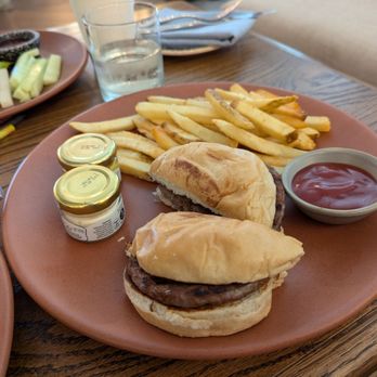 La Laguna Restaurant - Hamburger from kid's menu - not edible - Mexican Near Me - Playa del Carmen, ROO