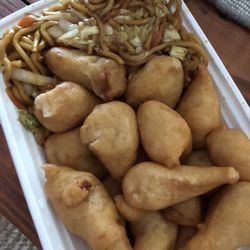 Sweet and Sour Chicken with Lo Mein