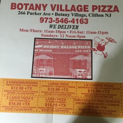 Botany Village Pizzeria - Pizza boxes have coupons