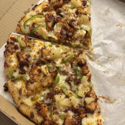 Gateway Pizza-N-Subs - Hawaiian BBQ Chicken- hot and delicious! Leftovers for tomorrow- YAY!! (Or maybe later tonight )