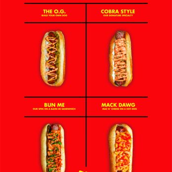Cobra Dogs - Our classic menu. Stay tuned for specials! - Food Trucks Near Me - Bend, Oregon