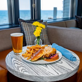 Bluefin Grille - a plate of food and a glass of beer - New American Near Me - Tofte, Minnesota Bluefin Grille - a plate of food and a glass of beer - New American Near Me - Tofte, Minnesota