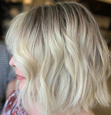 Balayage - Full Head of babylights to achieve this dimensional blonde! Balayage - Full Head of babylights to achieve this dimensional blonde!