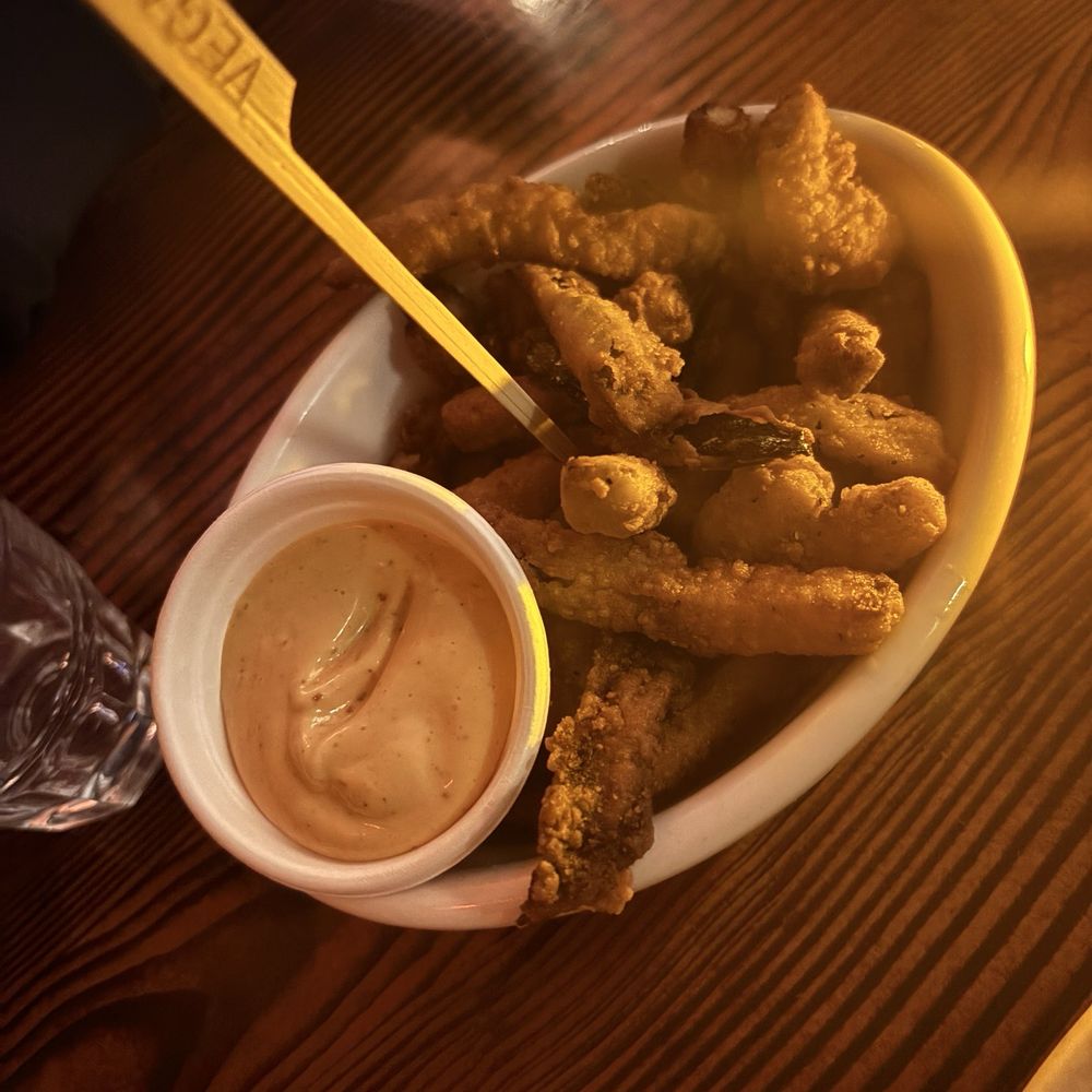 Oak - Vegan Battered Fried Pickle Spears - Burgers Near Me - Seattle, Washington Oak - Vegan Battered Fried Pickle Spears - Burgers Near Me - Seattle, Washington