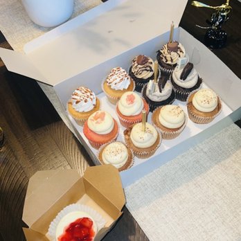 Mix Bakery - Caramel with whip frosting, Strawberry and cream cheese, cinnamon roll, cookies and cream and butterfinger - Bakeries Near Me - Merced, California