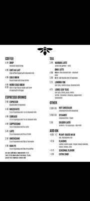 Menu photo 2 Honeybee Coffee Sevierville, TN