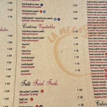 La Melo D'Oro - June 2026 menu - Italian Near Me - Rome, RM La Melo D'Oro - June 2026 menu - Italian Near Me - Rome, RM
