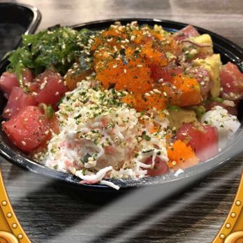 Ahipoki - 3 scoops. Seaweed. Crab. Seaweed seeds. House sauce. - Seafood Near Me - Temple City, California