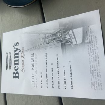 Benny's Coastal Kitchen - Kids menu - Seafood Near Me - Hilton Head Island, South Carolina Benny's Coastal Kitchen - Kids menu - Seafood Near Me - Hilton Head Island, South Carolina