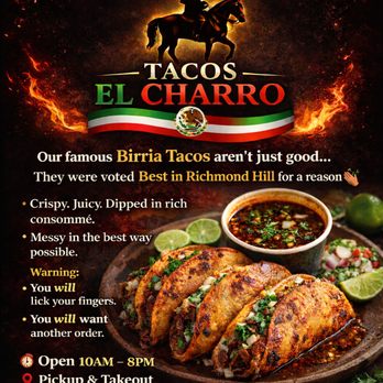 Tacos El Charro - Voted best in Richmond Hill, Ga - Mexican Near Me - Richmond Hill, Georgia Tacos El Charro - Voted best in Richmond Hill, Ga - Mexican Near Me - Richmond Hill, Georgia