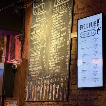 Ph.D Pub - Beer and seltzer menu - Pubs Near Me - Chicago, Illinois Ph.D Pub - Beer and seltzer menu - Pubs Near Me - Chicago, Illinois