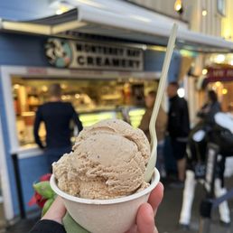 Coffee ice cream (one scoop) in a cup (August 2022) Coffee ice cream (one scoop) in a cup (August 2022)