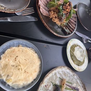 Roister - Duck for 2 with Peanut Fried Rice and Scallion Pancakes - New American Near Me - Chicago, Illinois