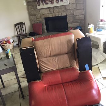 Michaels - Painting a leather chair - Arts & Crafts Near Me - Georgetown, Texas