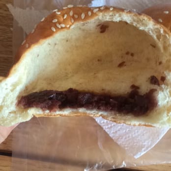Sheng Kee Bakery - Ripped my red bean bun in half and was disappointed by how little filling it had in it... - Bakeries Near Me - Berkeley, California