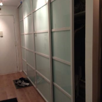 Highline Design Corp - Large hall closet - frosted glass - General Contractors Near Me