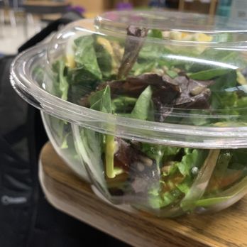 Wawa - a salad in a plastic bowl on a table - Gas Stations Near Me - Hampton, Virginia