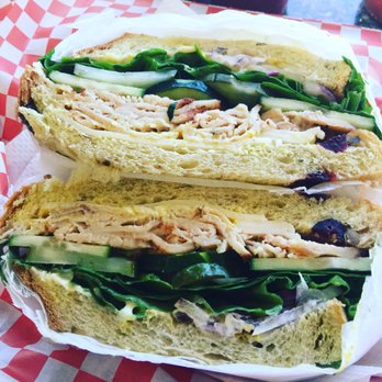 Yo-Way Eatery - Blazin' Cajun Turkey on walnut cranberry bread. - Juice Bars & Smoothies Near Me - Gardena, California