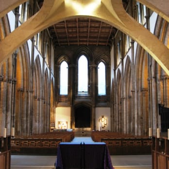 Llandaff Cathedral - View of the West Door, from underneath the organ case arch - Churches Near Me - Cardiff, CRF