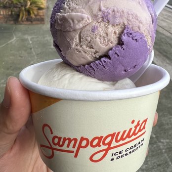 Sampaguita - Ube latte (top) and Sampaguita (bottom) - Ice Cream & Frozen Yogurt Near Me - Orlando, Florida Sampaguita - Ube latte (top) and Sampaguita (bottom) - Ice Cream & Frozen Yogurt Near Me - Orlando, Florida