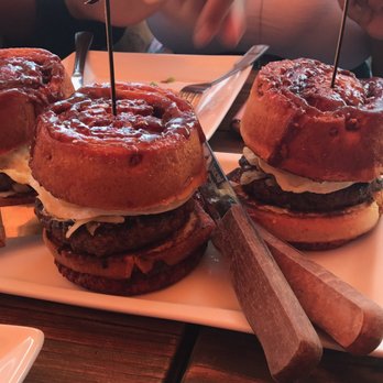 Bosscat Kitchen & Libations - Sticky bun burgers!!! Delicious - New American Near Me - Irvine, California Bosscat Kitchen & Libations - Sticky bun burgers!!! Delicious - New American Near Me - Irvine, California