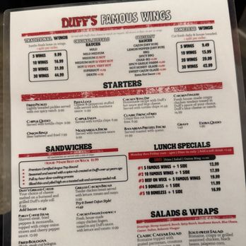 Duff's Famous Wings - Menu - Chicken Wings Near Me - Elizabethtown, Kentucky Duff's Famous Wings - Menu - Chicken Wings Near Me - Elizabethtown, Kentucky