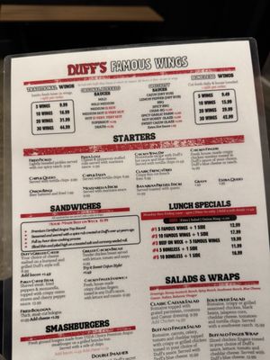 Menu photo 2 Duff's Famous Wings Elizabethtown, KY Menu photo 2 Duff's Famous Wings Elizabethtown, KY
